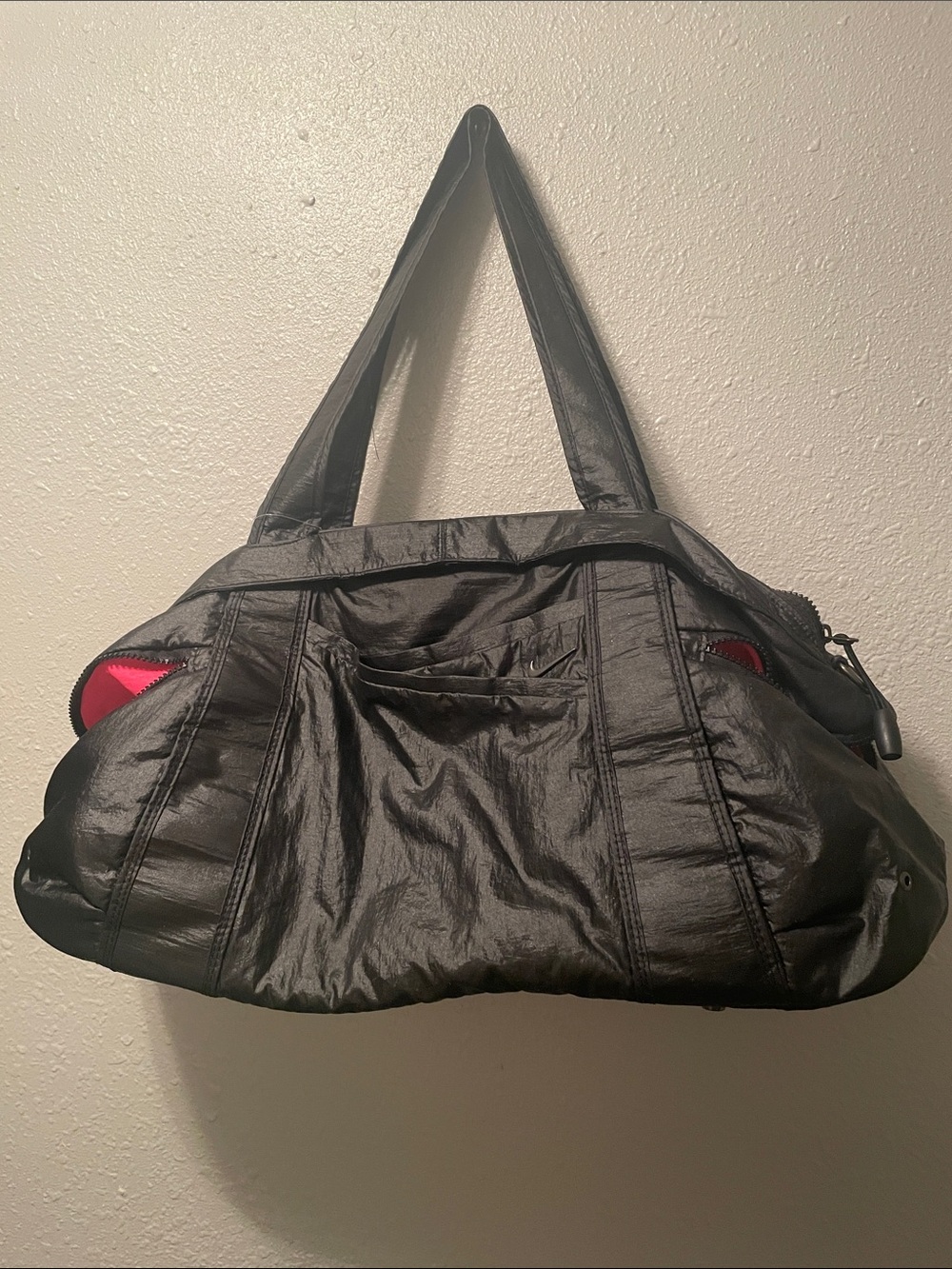 Nike women black gym and training bag